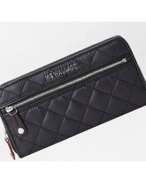 NWT ✅ MZ WALLACE Black Long Crosby Wallet ⭐ NWT, MZ Wallace Card
